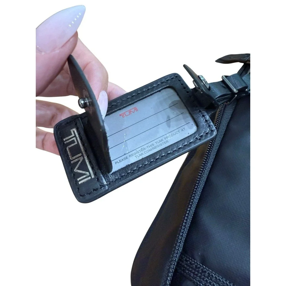 Tumi Alpha Bravo‎ Black Ballistic Nylon Crossbody Messenger Bag WF Monogram